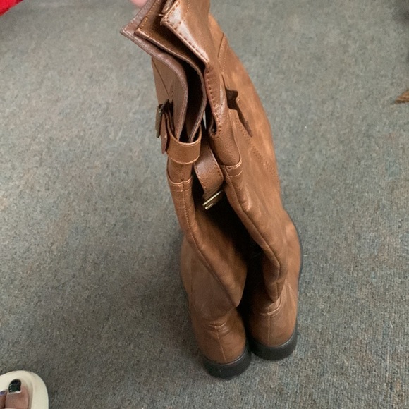 Tall leather boots sz 7.5 - Picture 3 of 4